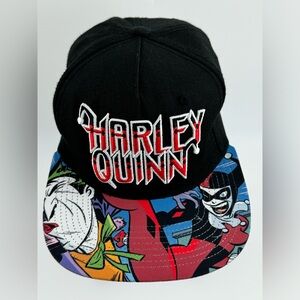 DC Comics Harley Quinn Villain Cartoon Ballcap, Snapback Flat Bill